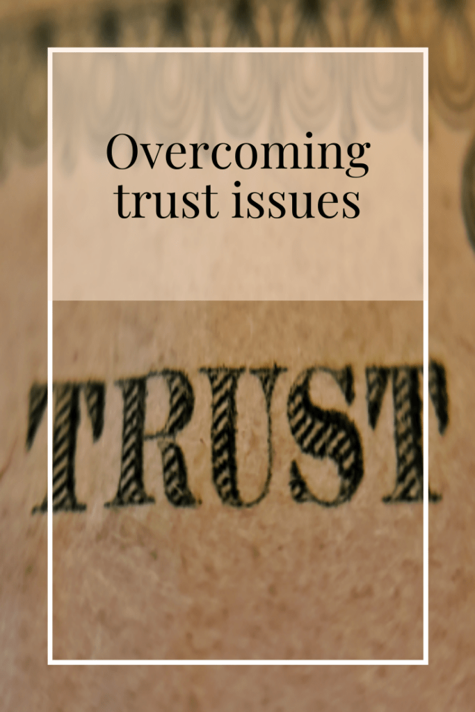 title image overcoming trust issues with the word trust