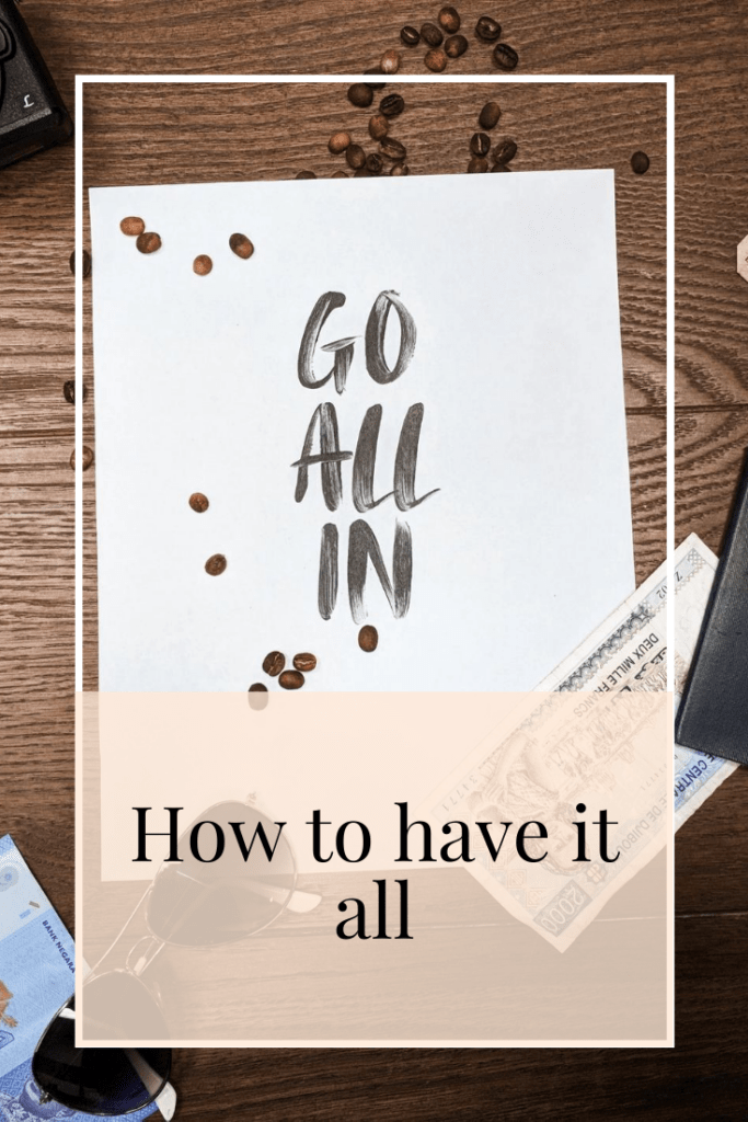 title photo page saying go all in